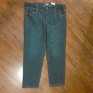 NWT Time And Tru Mid Rise Straight Leg Dark Wash Pull On Women's Jeans Size 20